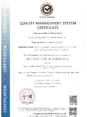 歐拓-ISO9001認證證書英文版